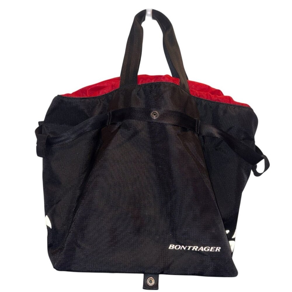 Bontrager Shopper Bicycle Bag Tote Black/Red Cycling Commute